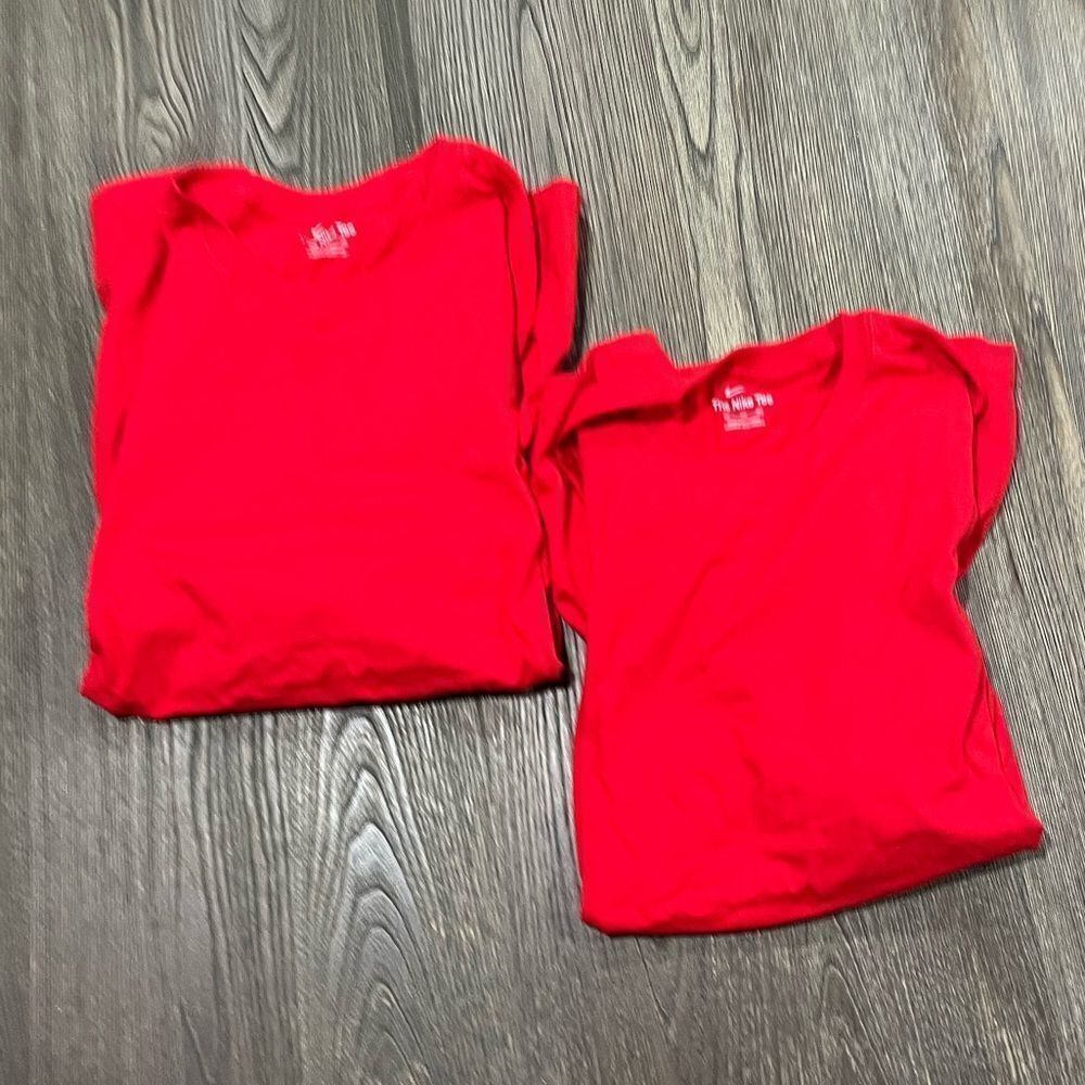 NWOT Nike Dri-Fit 2-Pack T-Shirt Crewneck Short Sleeve Pullover Red Size XXL
